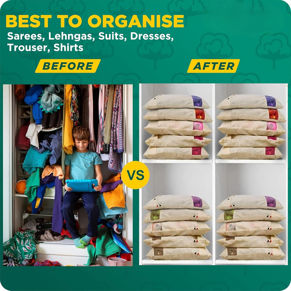 Premium Cotton Saree Covers (BUY 1 GET 1 FREE)