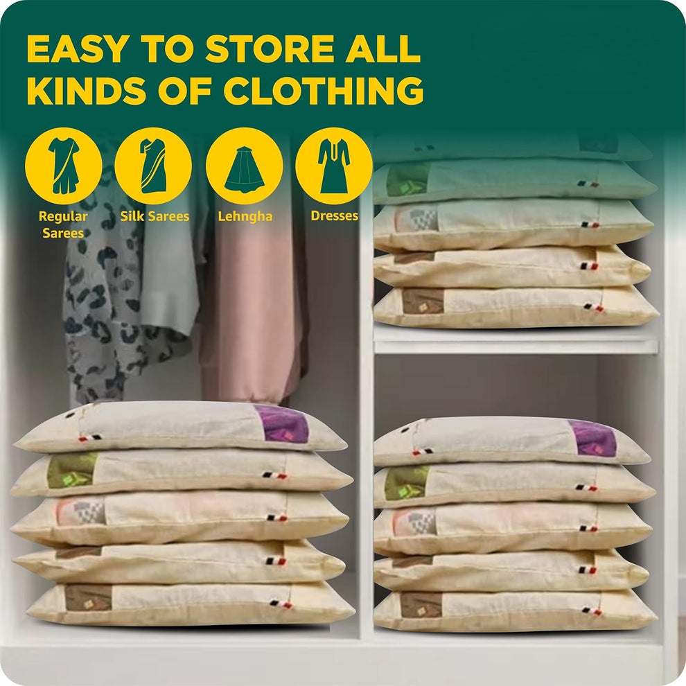 Premium Cotton Saree Covers (BUY 1 GET 1 FREE)